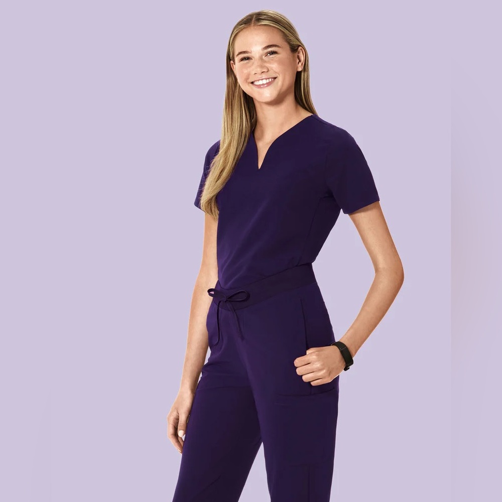 Purple Women's Scrub Set